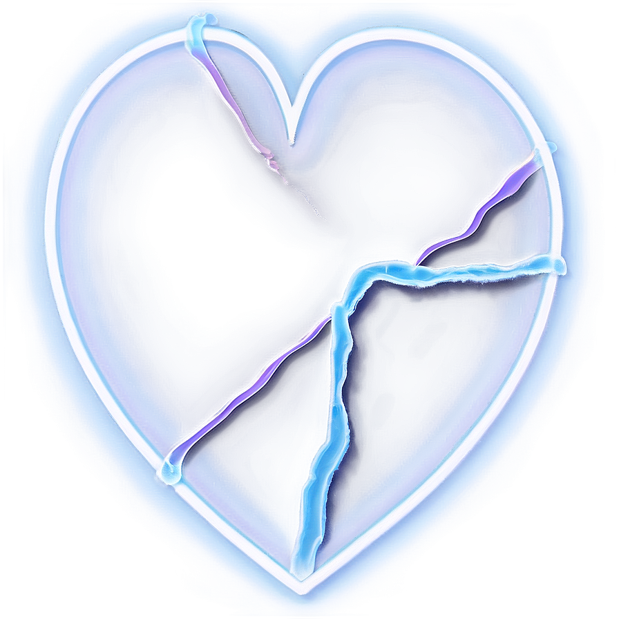 Heart Line Glow Png 06262024