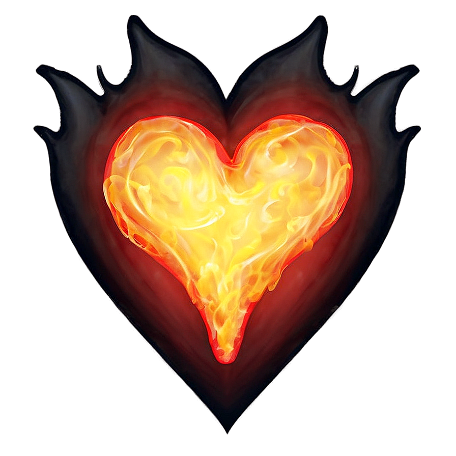 Heart on Fire Emoji PNG xyt91 PNG with transparent background