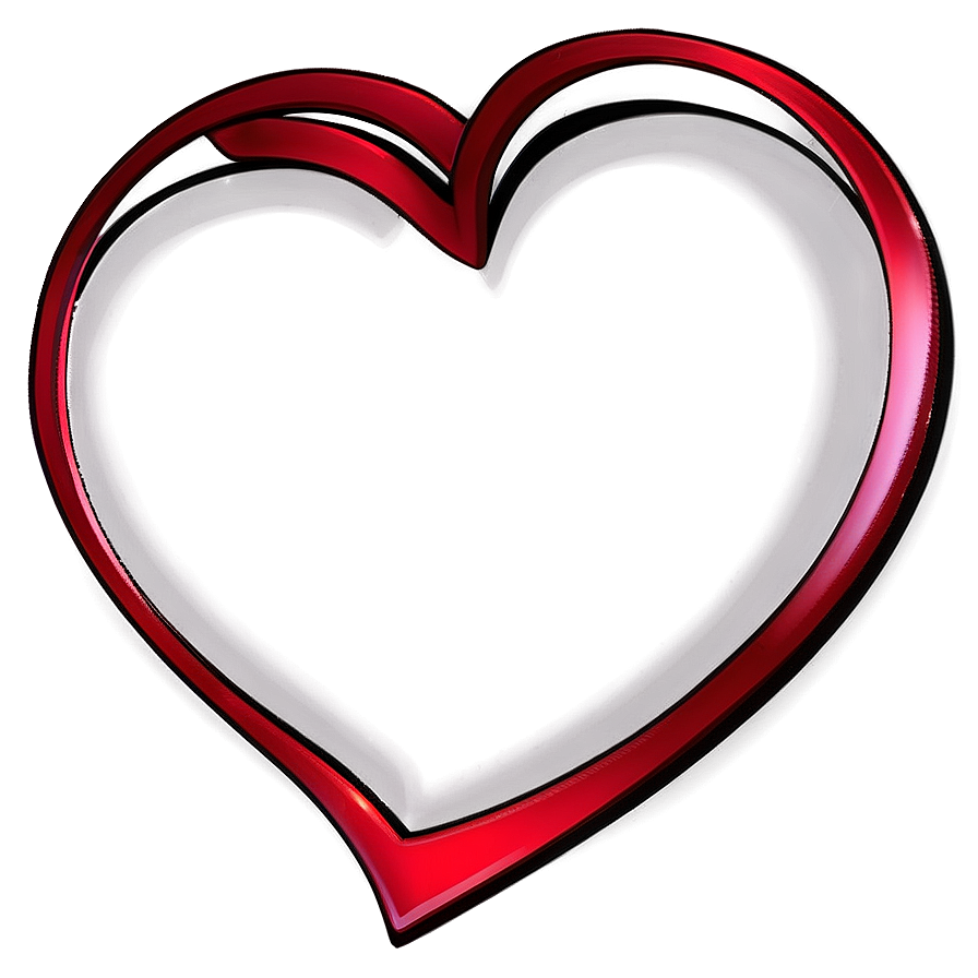 Heart Outline Sketch Png A