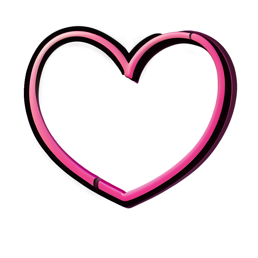 Heart Outline Sketch Png C