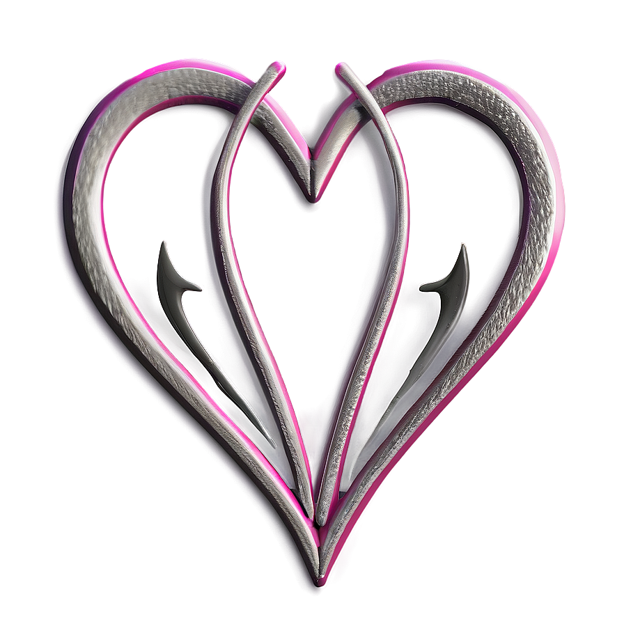 Heart Pencil Art Png Qcn