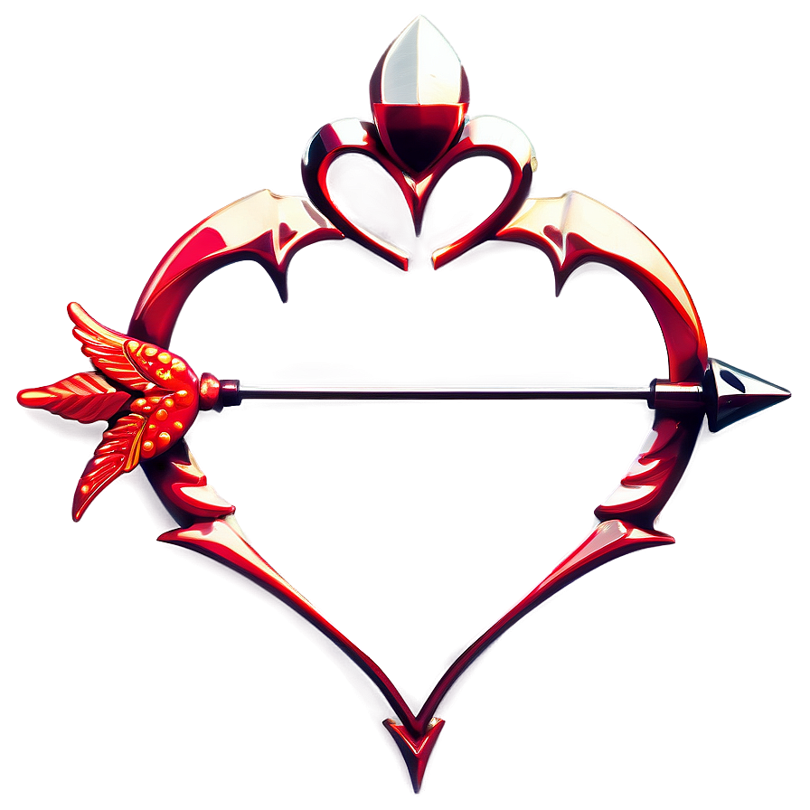 Heart Piercing Cupid Arrow Png 79