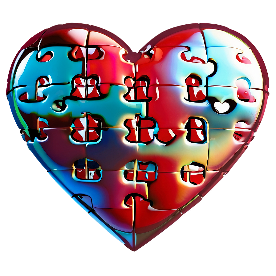 Heart Puzzle Emoji Transparent Design 51