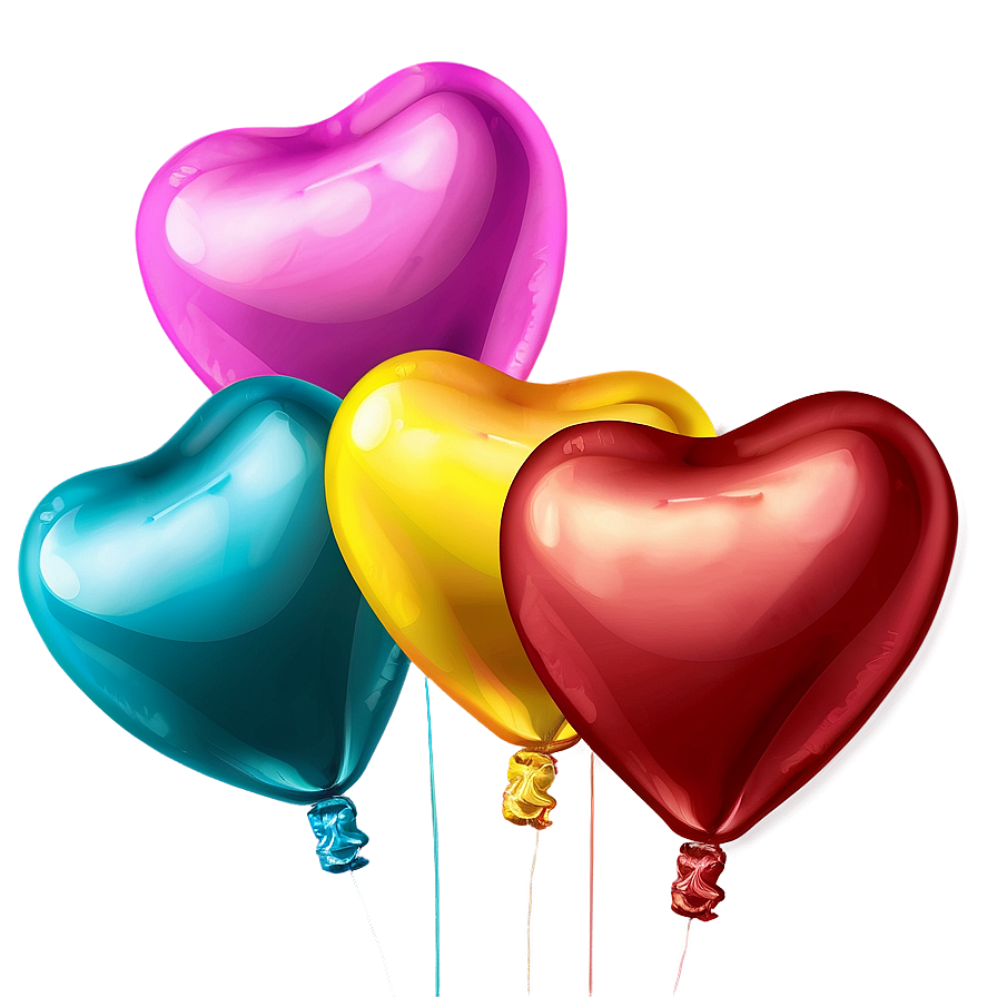 Heart Shaped Balloon PNG 06212024 PNG image with a transparent background, free high-resolution download