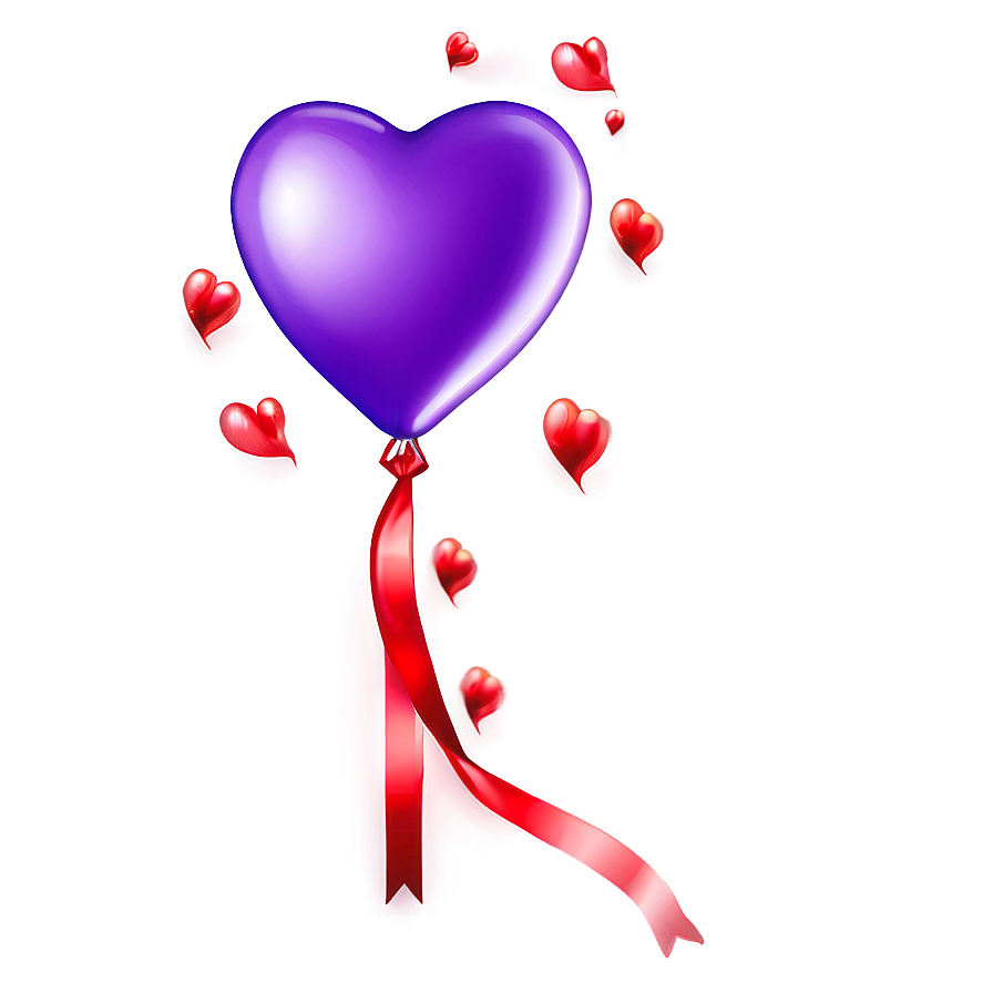 Heart Shaped Balloon PNG 81 PNG image with a transparent background, free high-resolution download