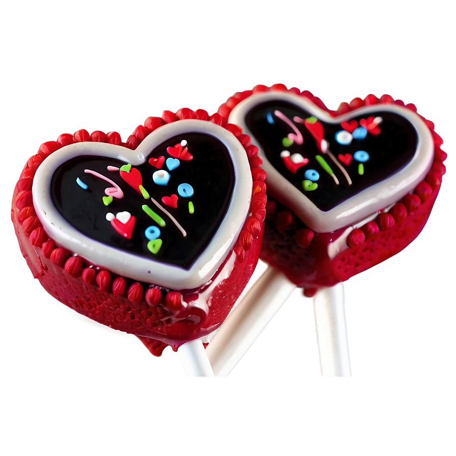 Heart-Shaped Cake Pops PNG mnn PNG with transparent background