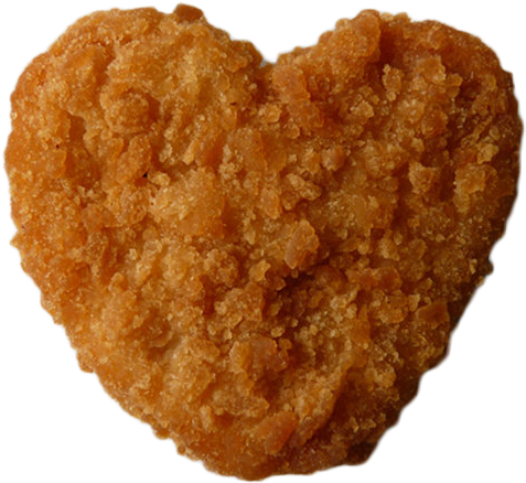 Heart Shaped Chicken Nugget, HD Png Download PNG image with a transparent background, free high-resolution download