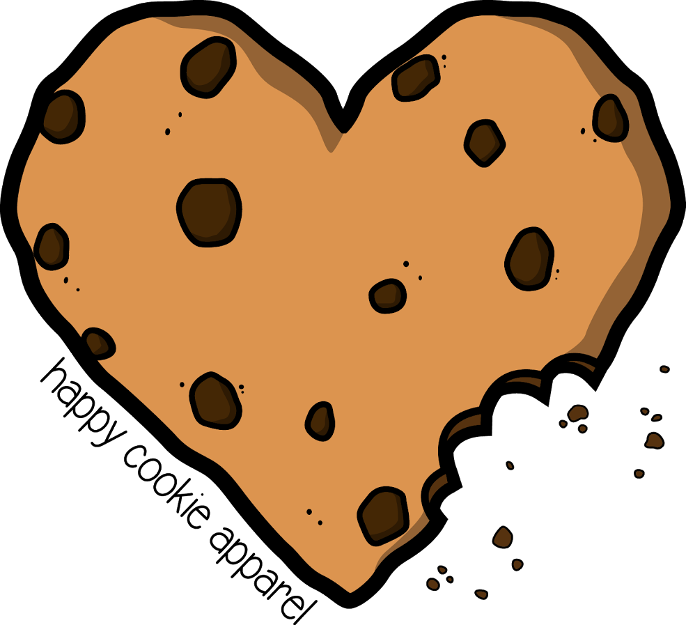Cookie Png Happy - Heart Chocolate Chip Cookie Clipart, Transparent Png PNG with transparent background