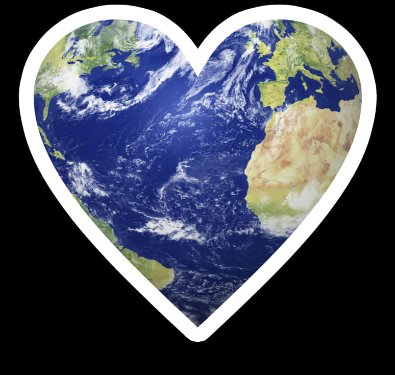 Heart Shaped Earth Love Planet