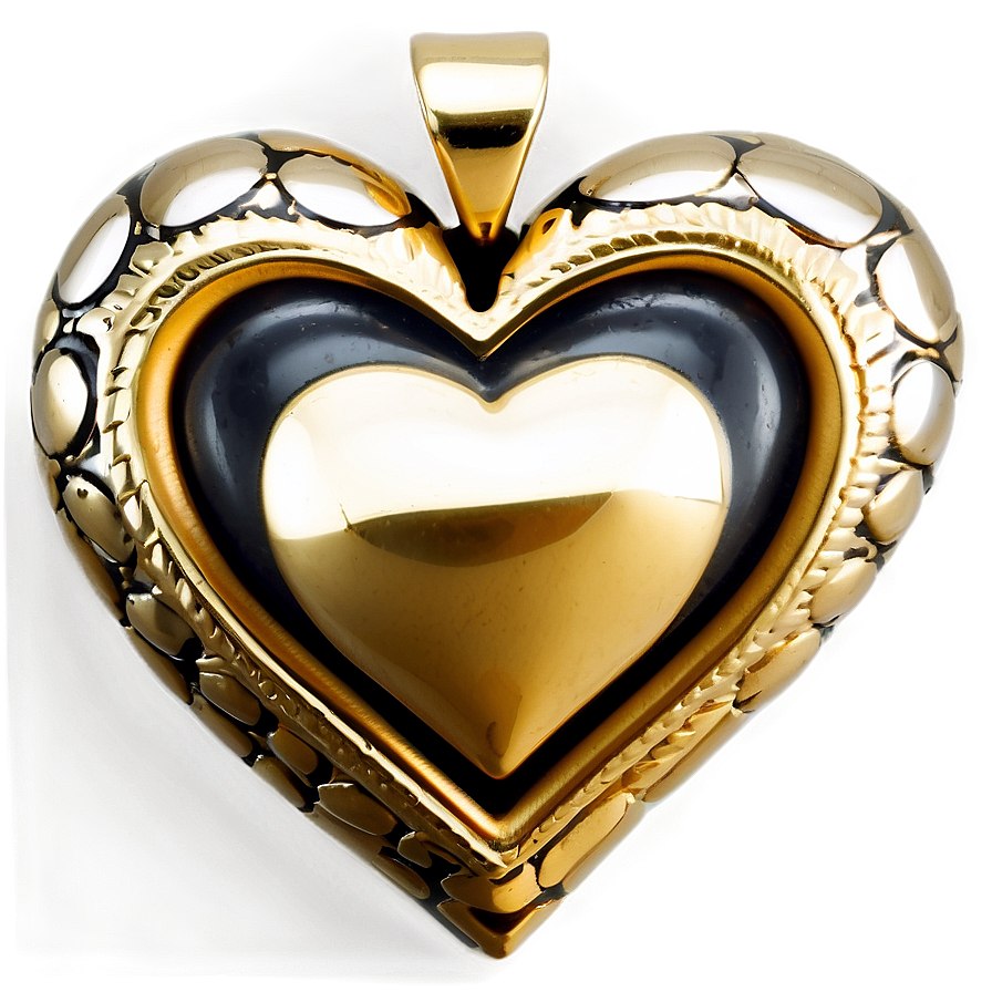 Heart Shaped Pendant Png 06282024