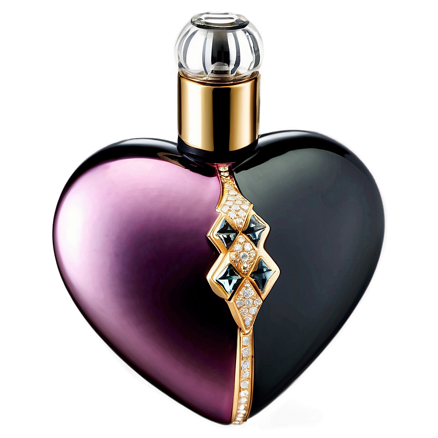 Heart Shaped Perfume Bottle Png 06212024