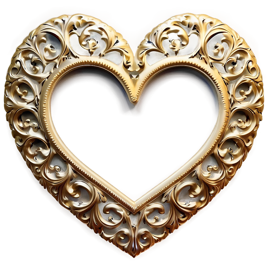 Heart Shaped Picture Frame PNG 05042024 PNG image with a transparent background, free high-resolution download