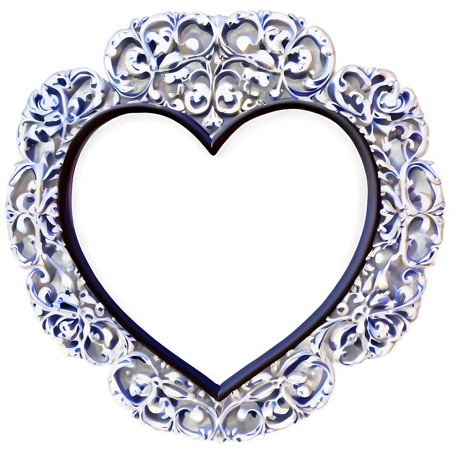 Heart Shaped Picture Frame Png Cbe13