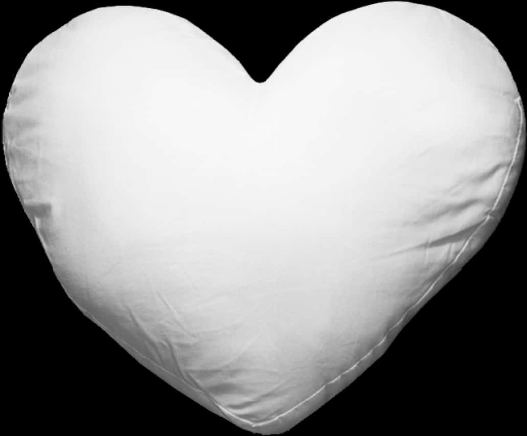 Heart Shaped Pillowon Black Background.jpg