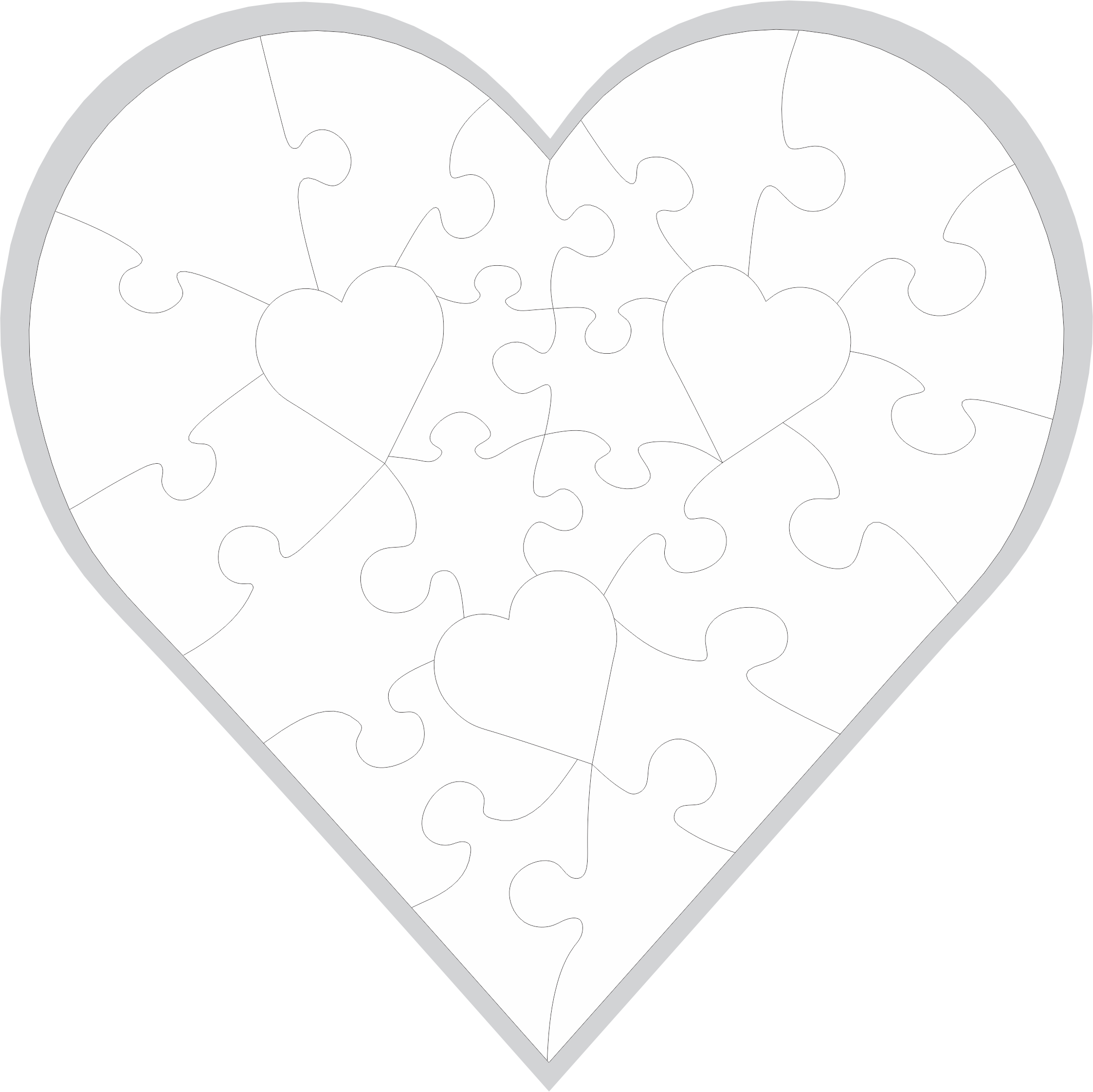 Heart Shaped Puzzle Graphic