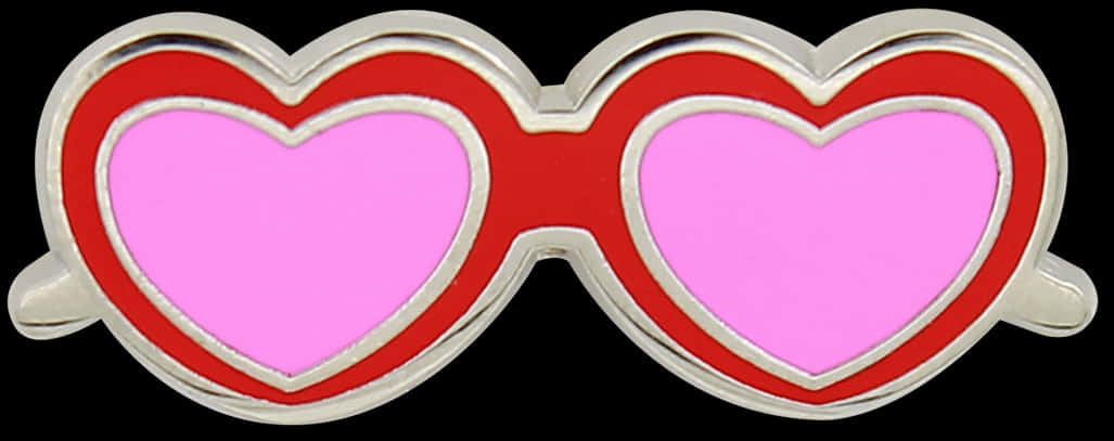 Heart Shaped Sunglasses Isolated