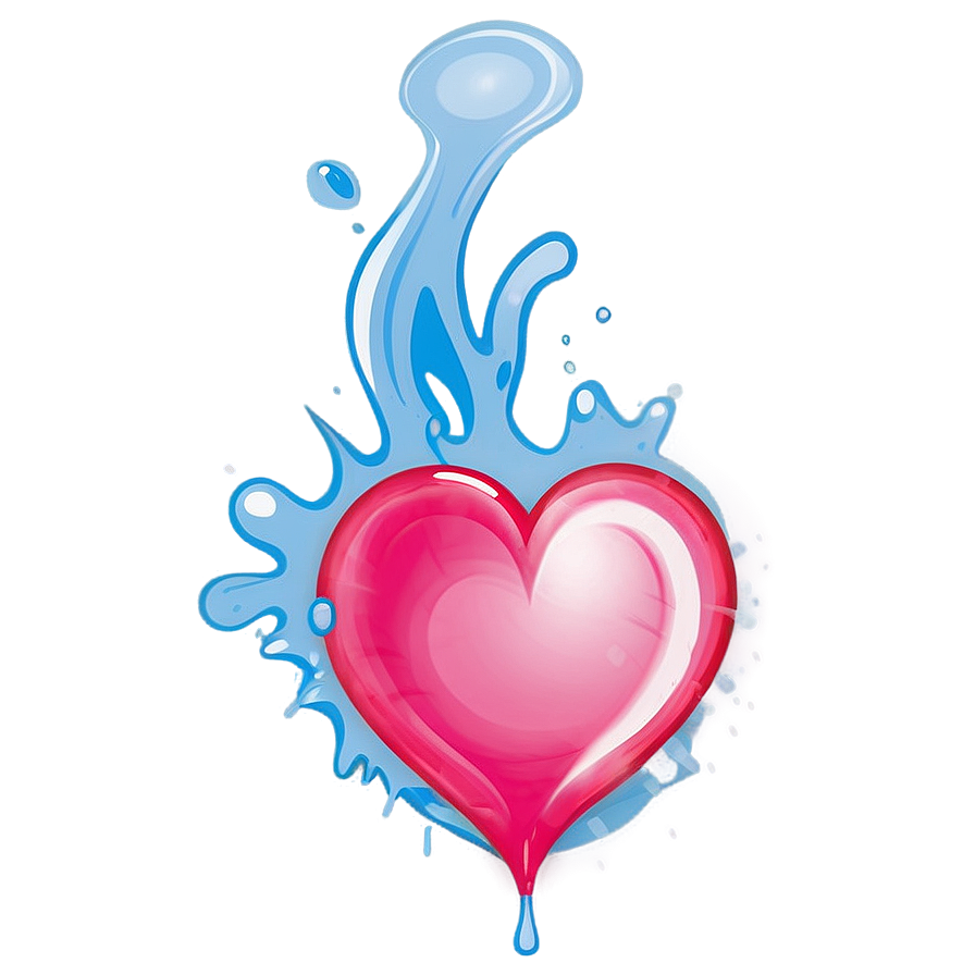 Heart Splash Png Hbf18