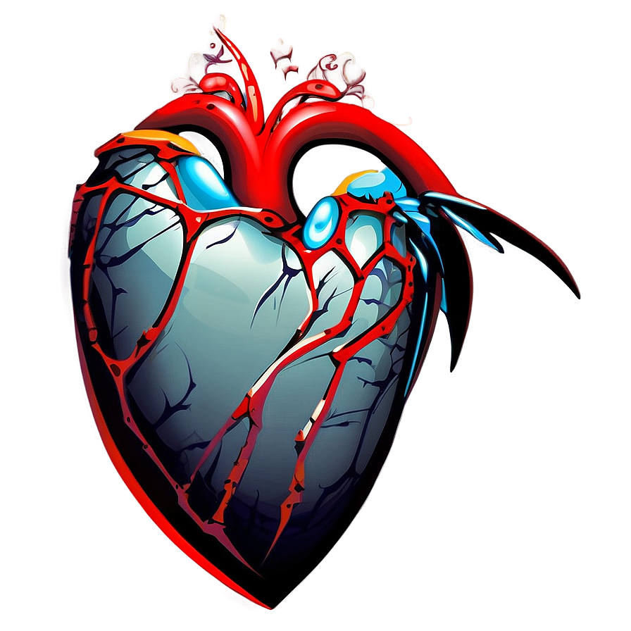 Heart Vector With Wings Png Xsp