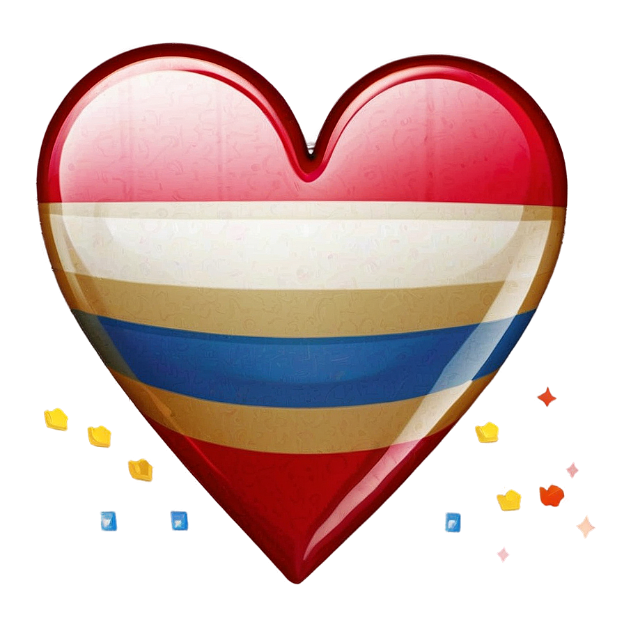 Heart With Banner Emoji Png Artwork 05042024