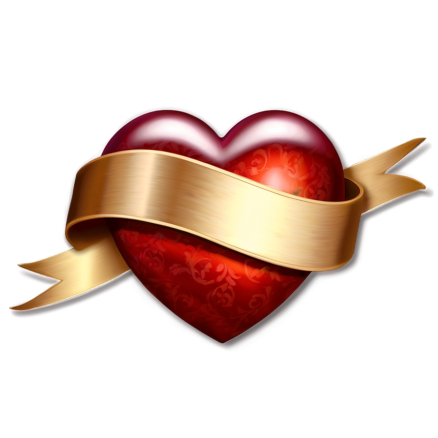 Heart With Banner Tattoo Png 13