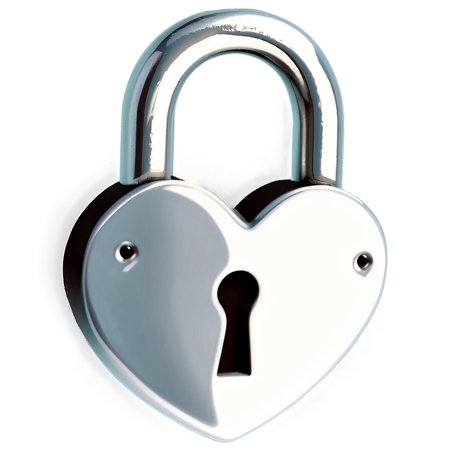 Heart With Lock Clipart Png 06132024