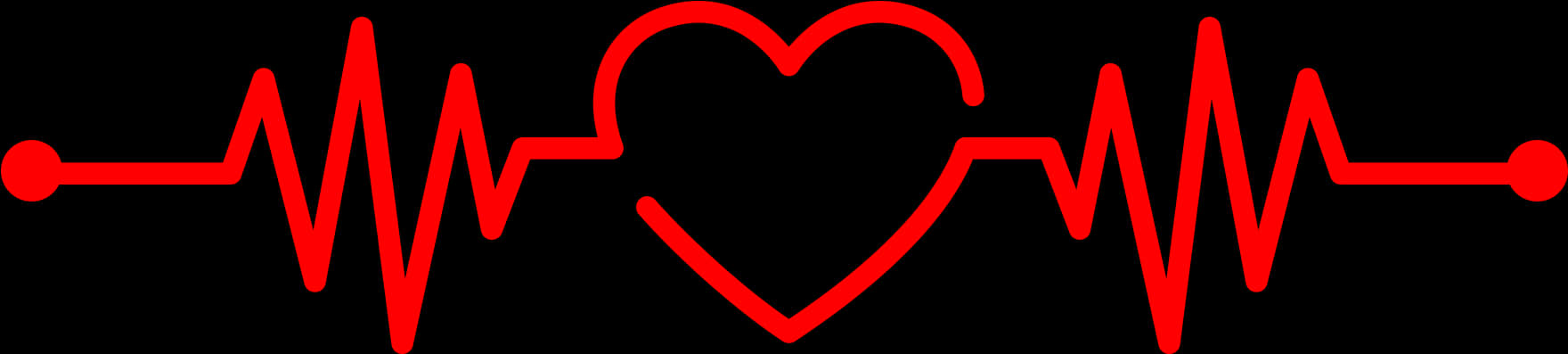 Heartbeat Electrocardiogram Graphic PNG with transparent background