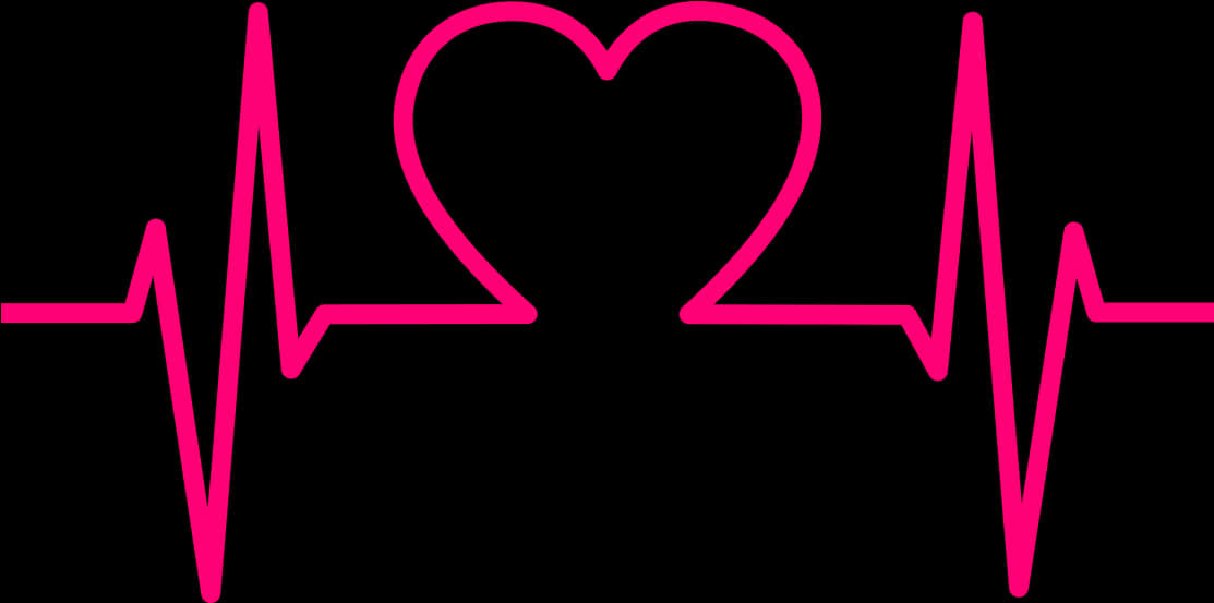 Heartbeat Love Electrocardiogram PNG with transparent background