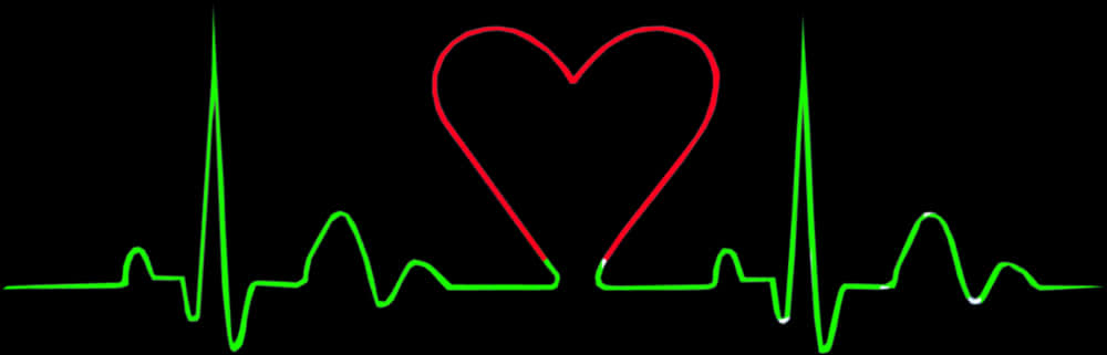 Heartbeat Love Electrocardiogram PNG with transparent background