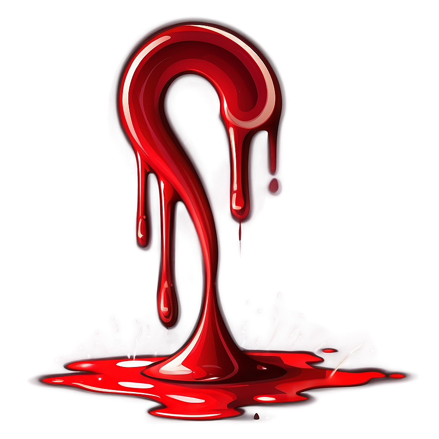 Heartbeat's Trail: Blood Spray Vector Png 13