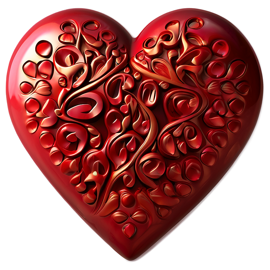 Heartfelt Red Heart Emoji Png Nsj91