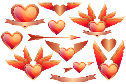 Hearts_with_ Wings_and_ Arrows