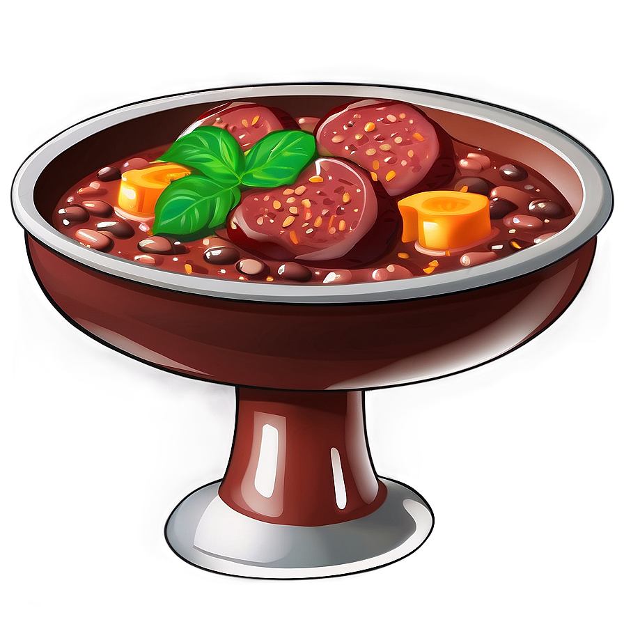 Hearty Feijoada Dish Png Xme