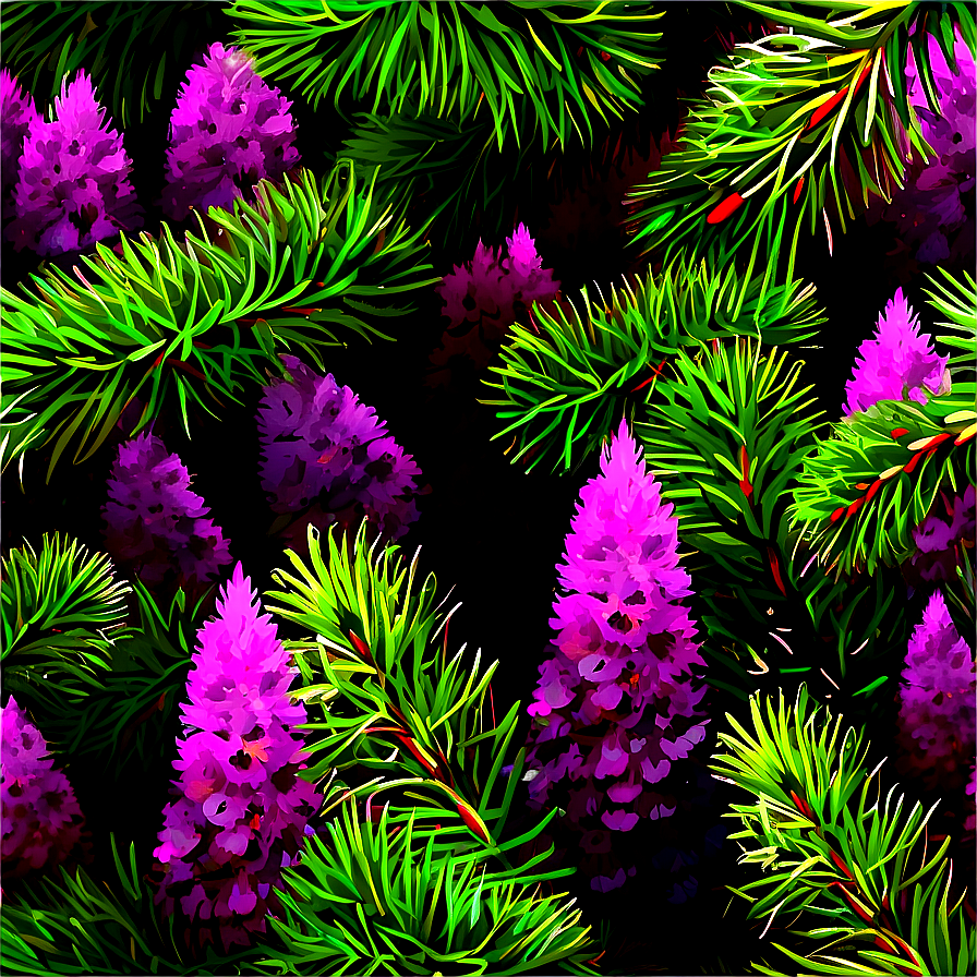 Heather And Pine Forest Png Lss85