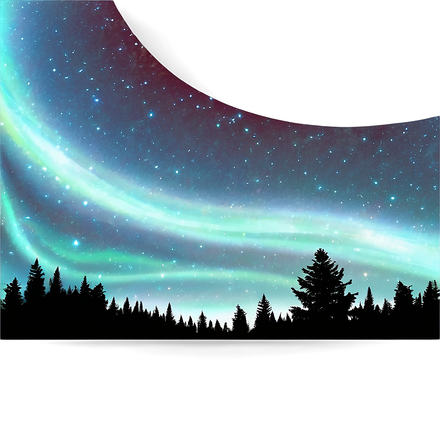 Heavenly Aurora Starry Sky Png 06202024