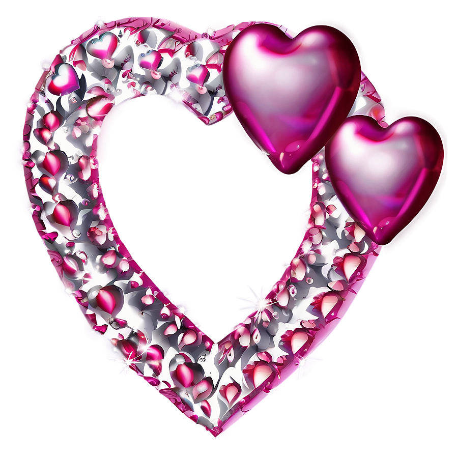 Heavenly Pink Hearts Png Tgy94