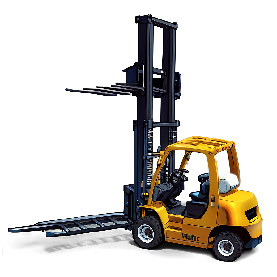 Heavy Cargo Forklift PNG hgg PNG with transparent background