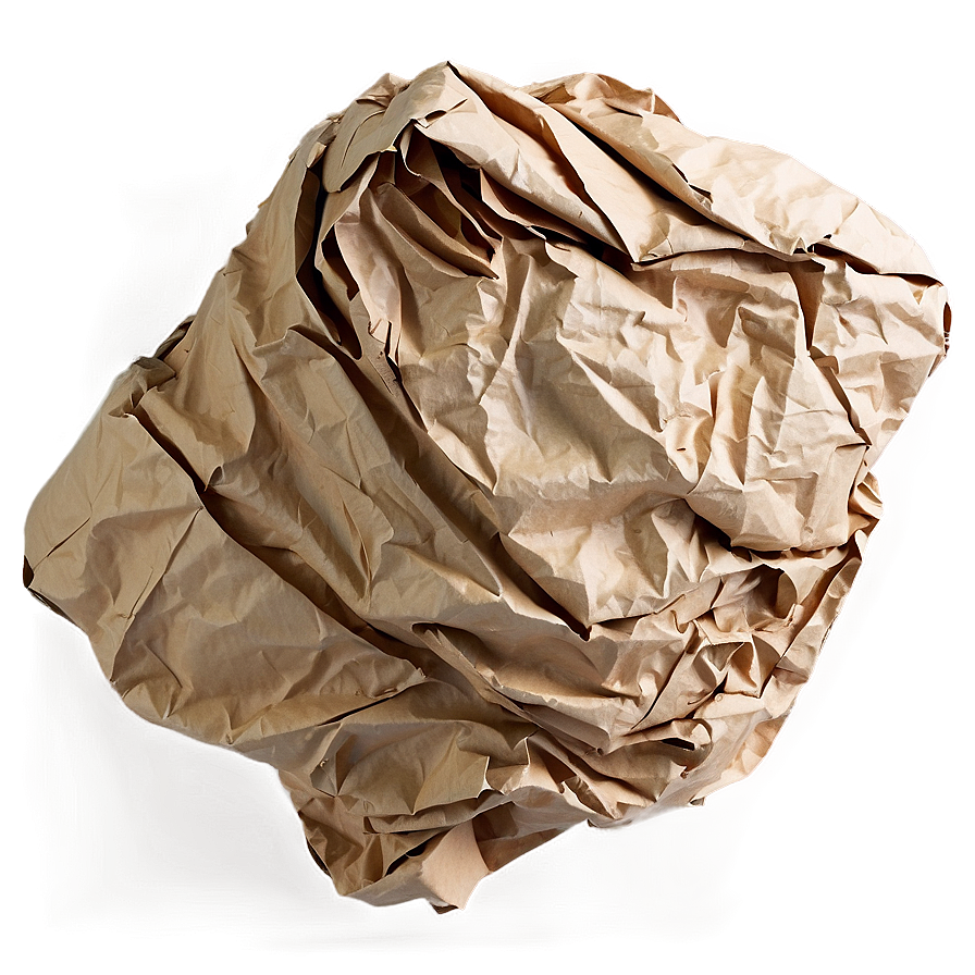 Heavy Crumpled Paper Png 05242024