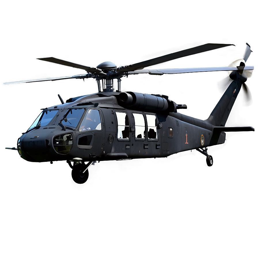 Heavy Duty Black Hawk Helicopter Png Mxw