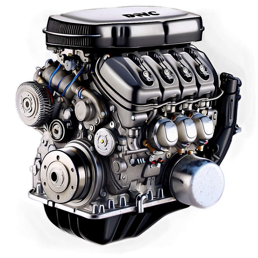 Heavy-duty Car Engine Detail Png 06132024