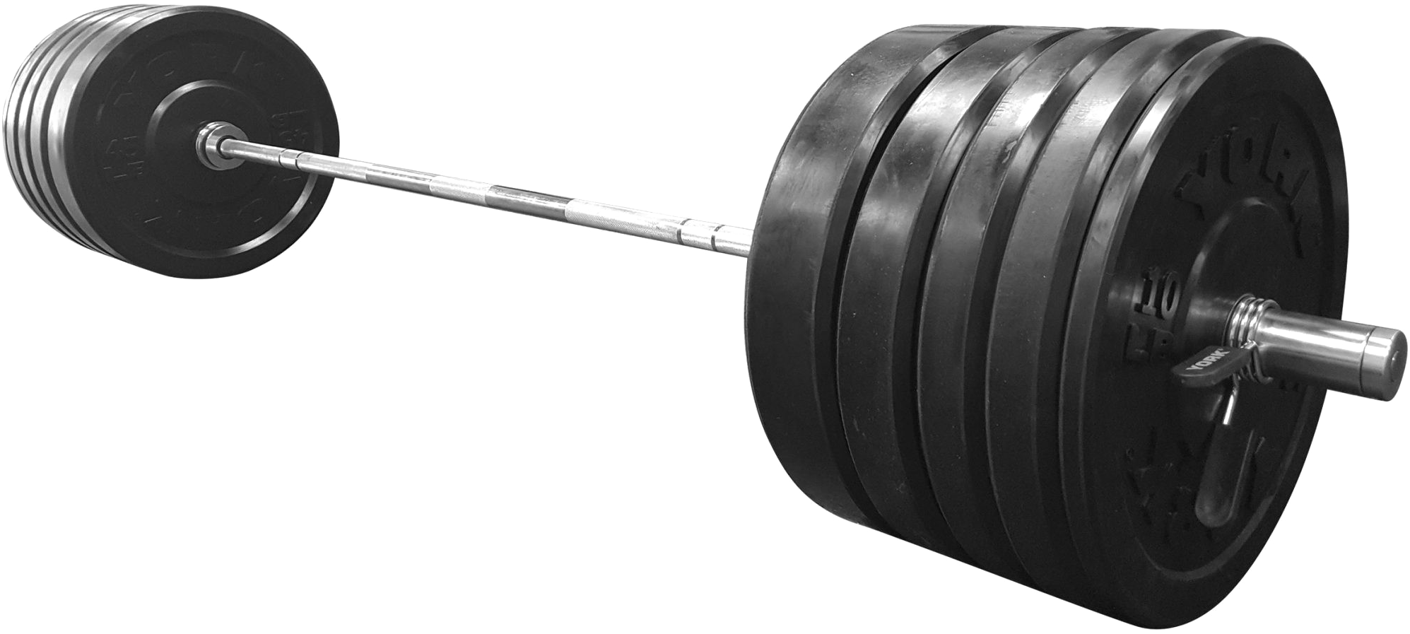Heavy Duty Olympic Barbell PNG with transparent background