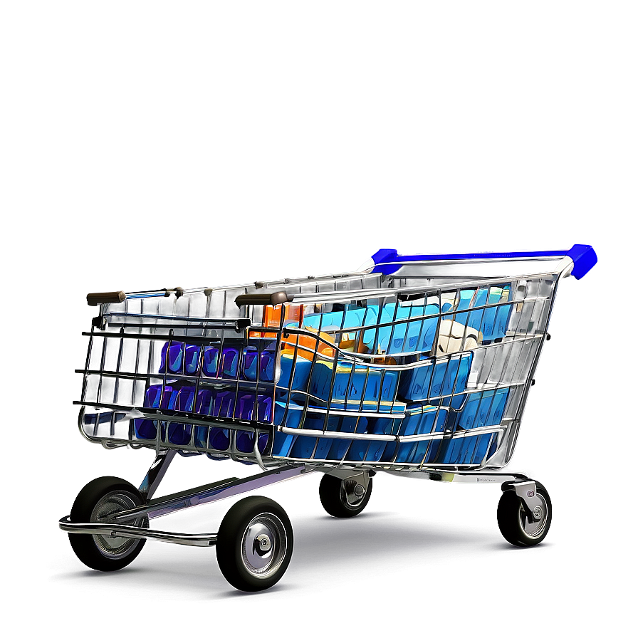 Heavy Loaded Grocery Cart Png Cjc