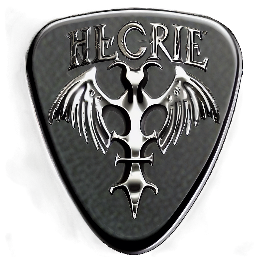 Heavy Metal Guitar Pick Png Rmg14