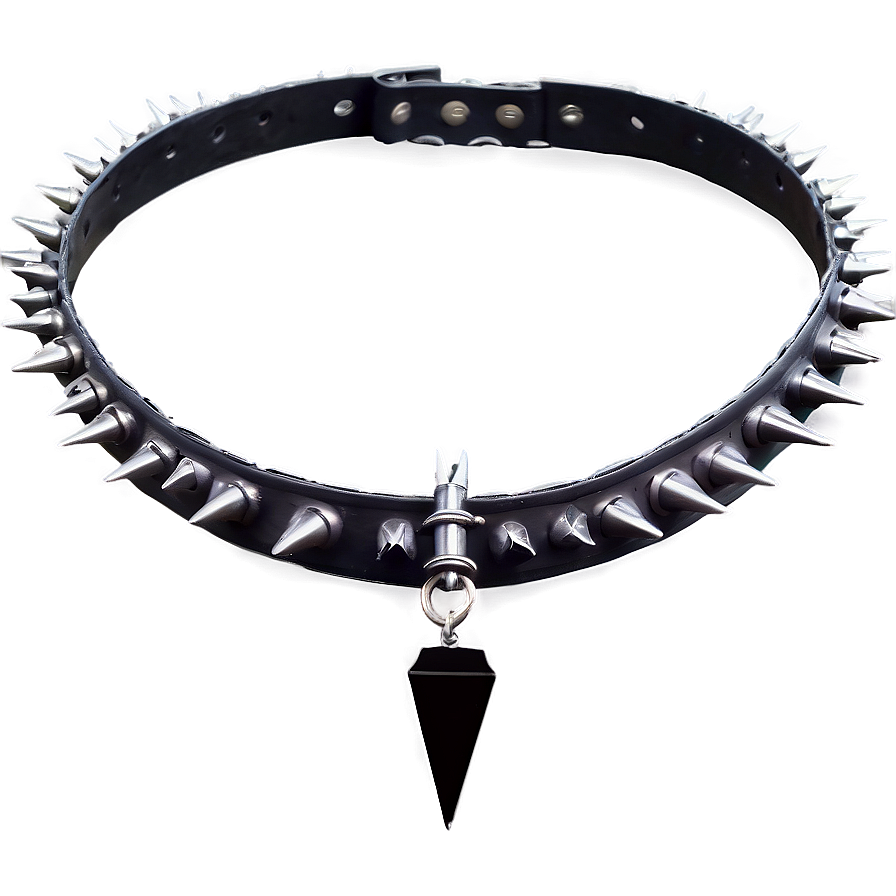 Heavy Metal Spiked Choker Png Mxh65