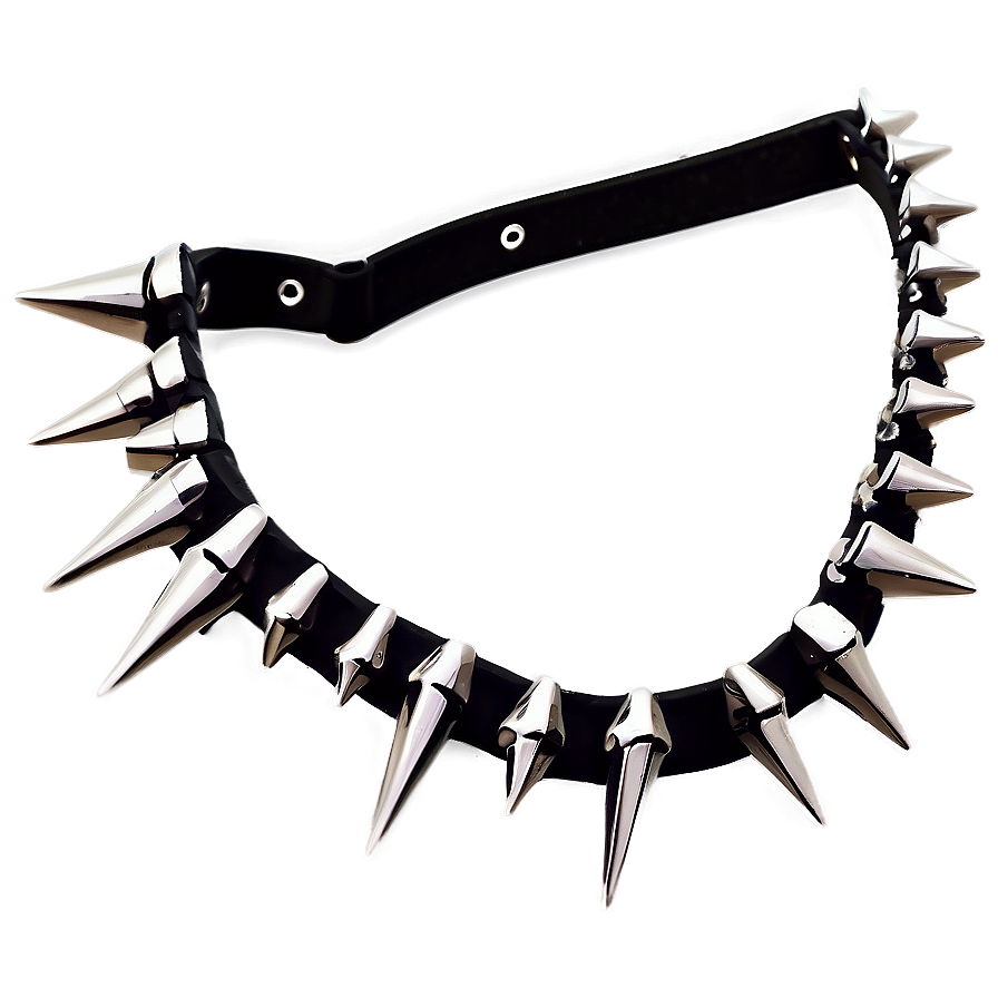 Heavy Metal Spiked Choker Png Thv