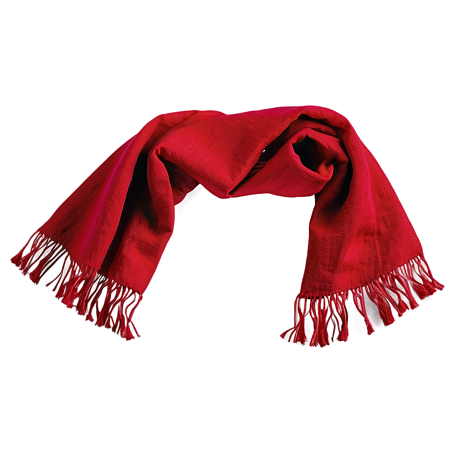 Heavy Red Scarf Png 06252024