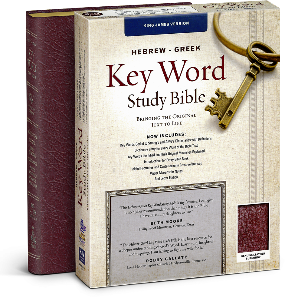 Hebrew Greek Key Word Study Bible PNG with transparent background
