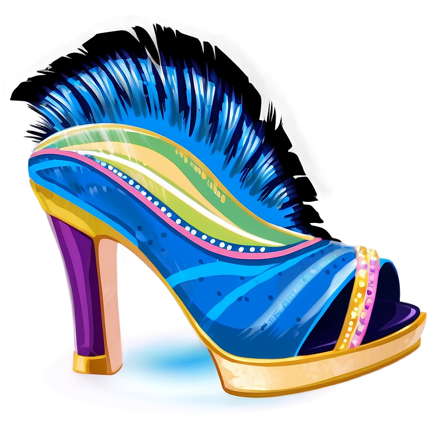 Heel With Feather Png 06262024