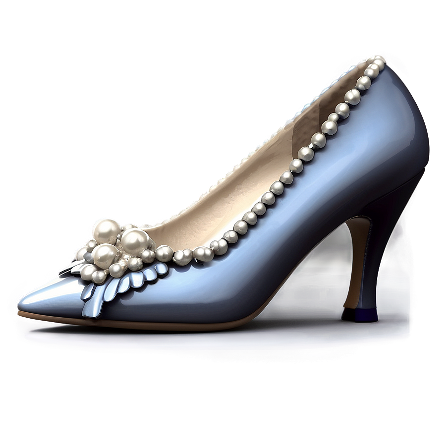 Heel With Pearls Png Iha