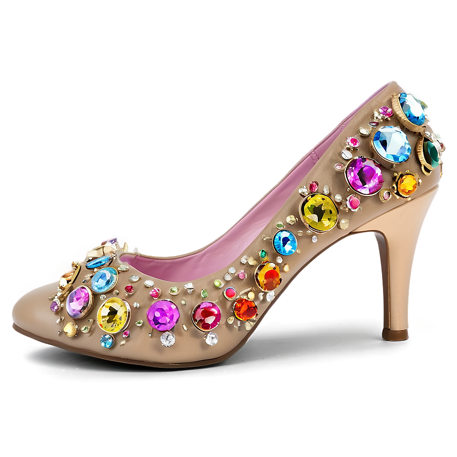 Heel With Rhinestones Png 06262024