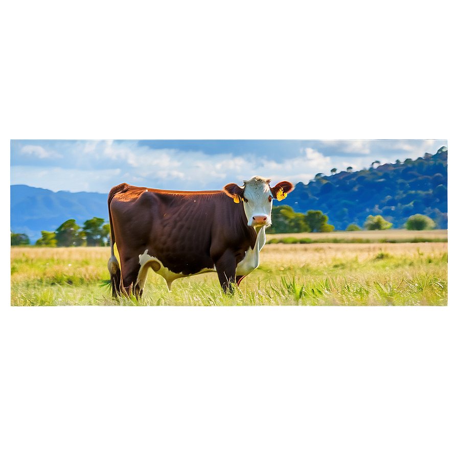 Heifer In Field Png 15